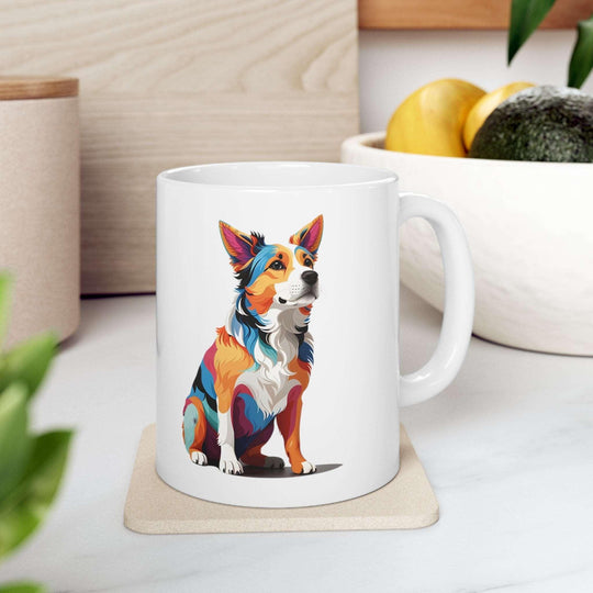 Sitting Dog Ceramic Mug