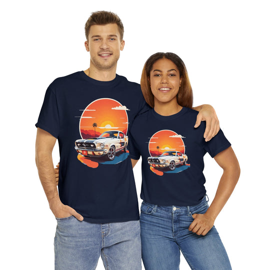 Sunset Muscle Car T-Shirt - Muscle Car Edition