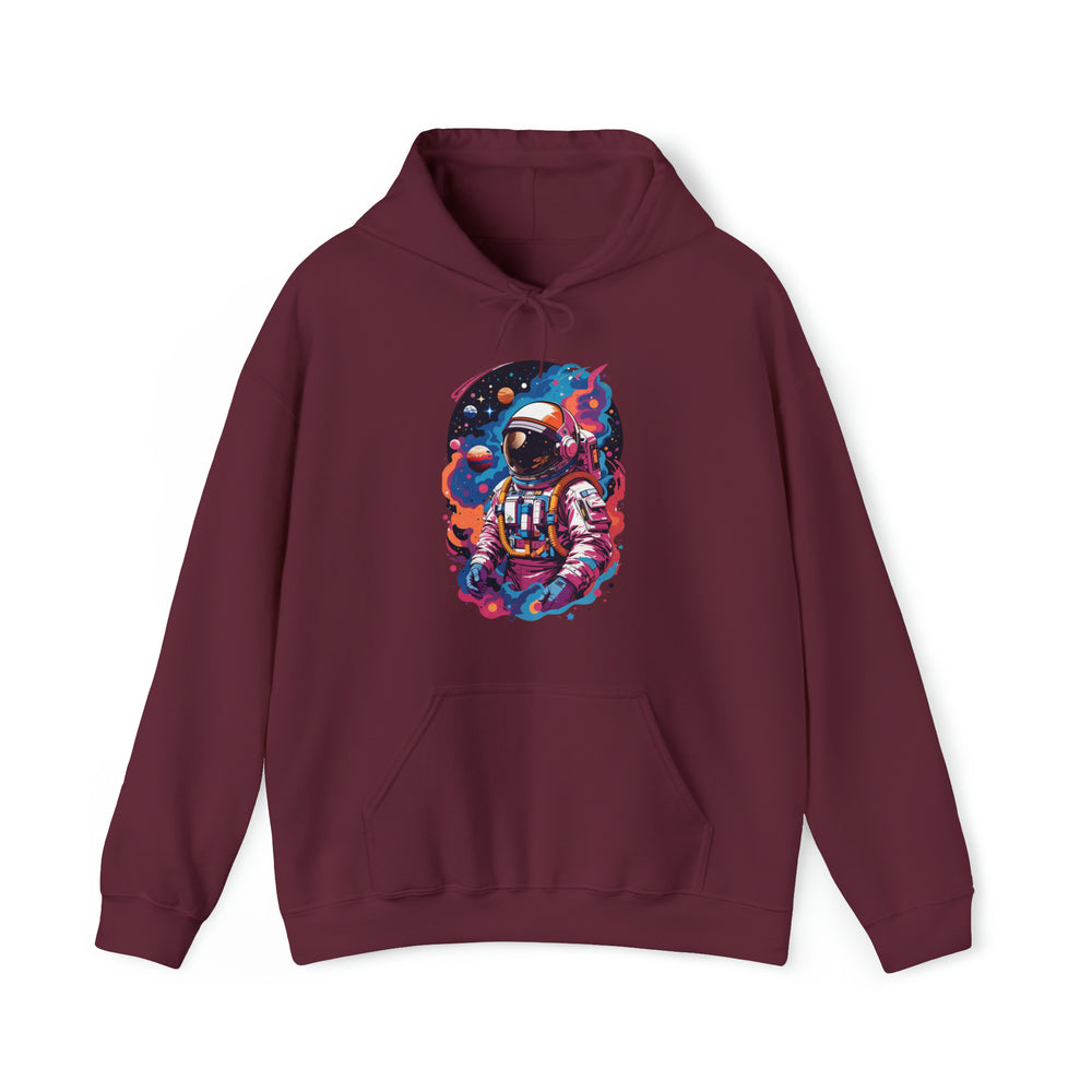 Cosmic Voyager Astronaut Unisex Hoodie - Wave Fusions