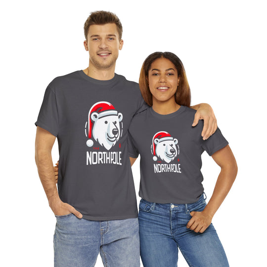 North Pole Bear Christmas Unisex T Shirt - Wave Fusions