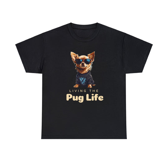 Pug Attitude T-shirt - Living The Pug Life