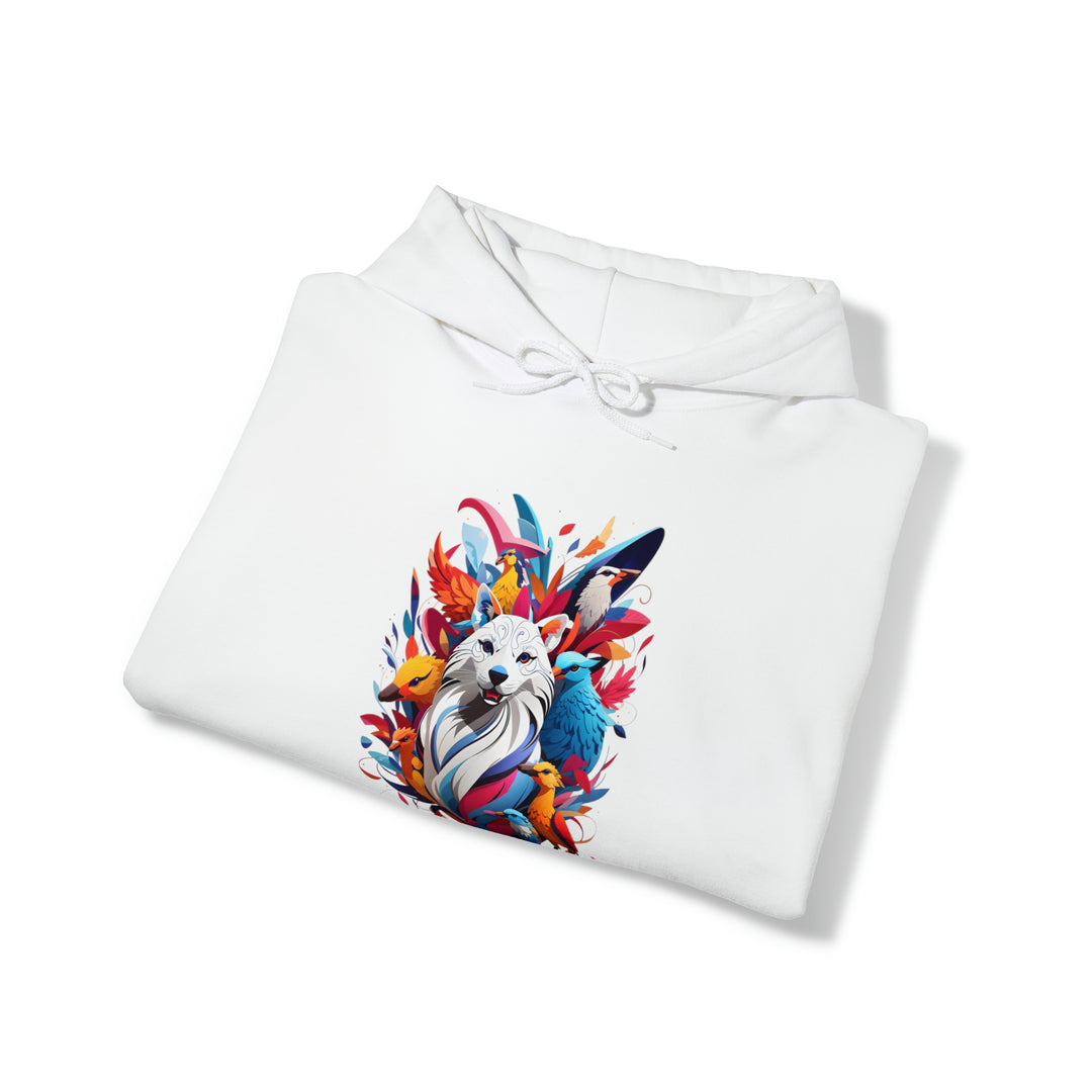 Dog and Phoenix Heavy Blend™ Hooded Sweatshirt - Wave Fusions