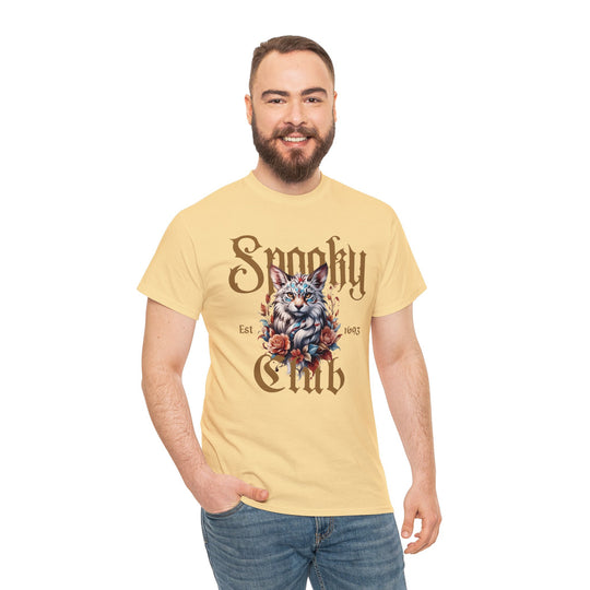 Spooky Club Floral Feline Cat T-Shirt - Spooky Club Charm