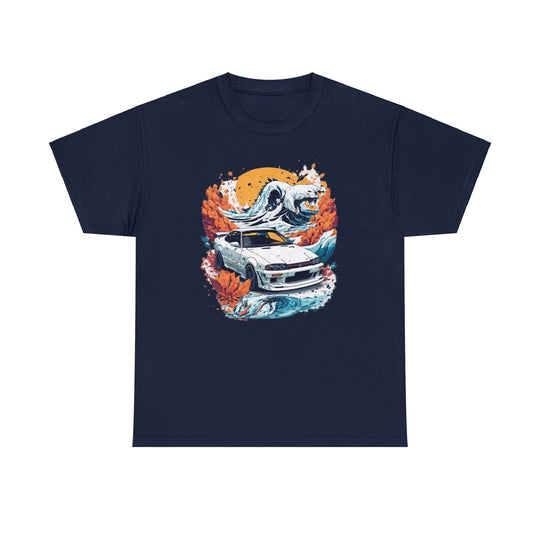 Autumn Wave Sports Car T-shirt - Vintage City Fashion