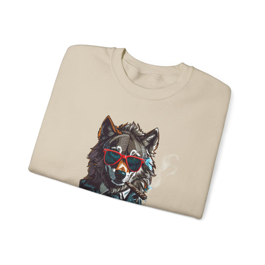 Cool Wolf Legend Sweatshirt - I Hunt With Smoke Not Just With Teeth