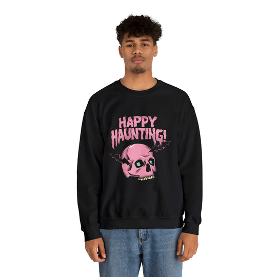 Happy Haunting Unisex Heavy Blend™ Crewneck Sweatshirt - Wave Fusions