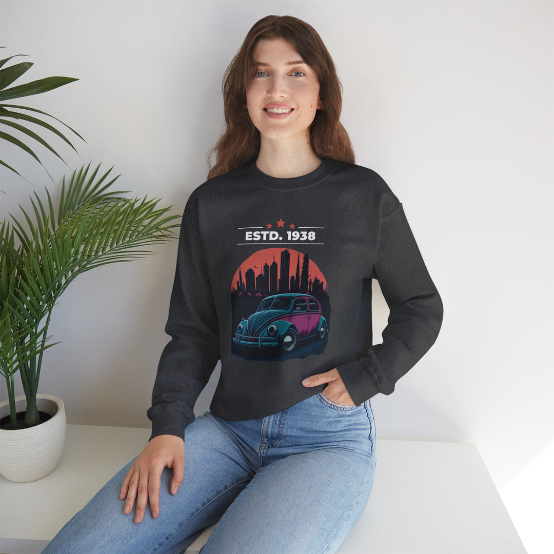 ESTD 1938 Vintage Beetle Sweatshirt - Vintage City Fashion