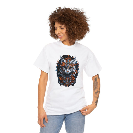 Tribal Majesty Cat Spirit T-shirt - Ancient Spirit Series