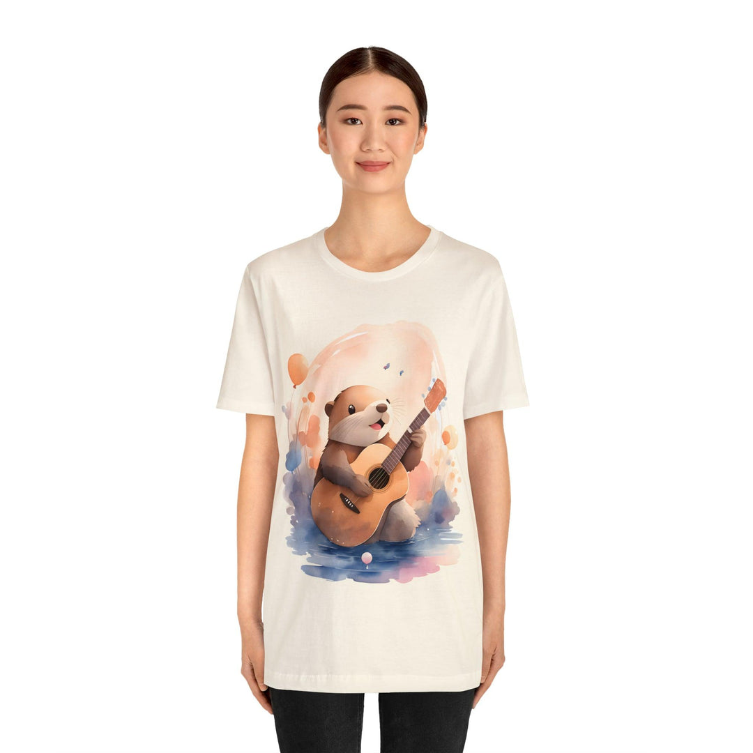 Hamster with Guitar Jersey Short Sleeve Tee - Wave Fusions