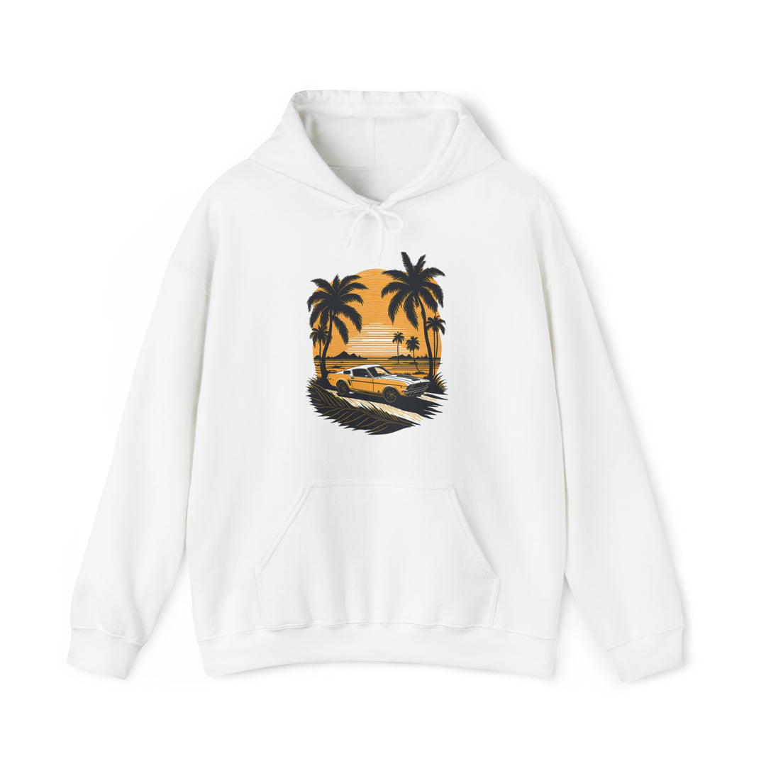 Vintage Car Unisex Hooded Sweatshirt - Wave Fusions