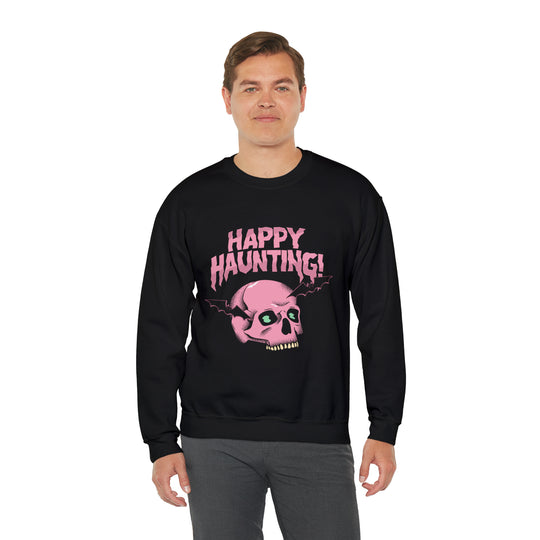 Happy Haunting Unisex Heavy Blend™ Crewneck Sweatshirt - Wave Fusions