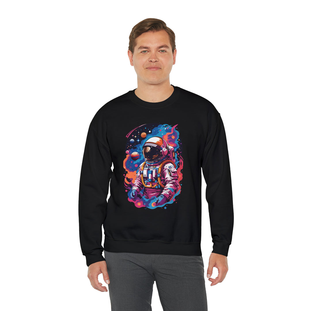 Cosmic Voyager Astronaut Unisex Sweatshirt - Wave Fusions