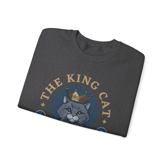 The King Cat Sweatshirt - Royal Feline Series