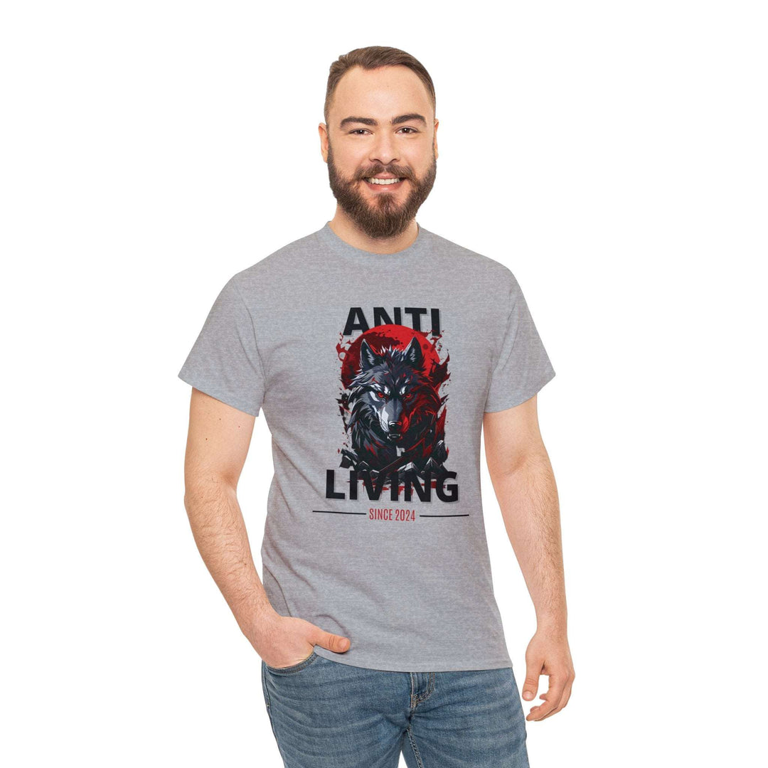 Anti-Living Wolf T-shirt - Dark Rebel Attire