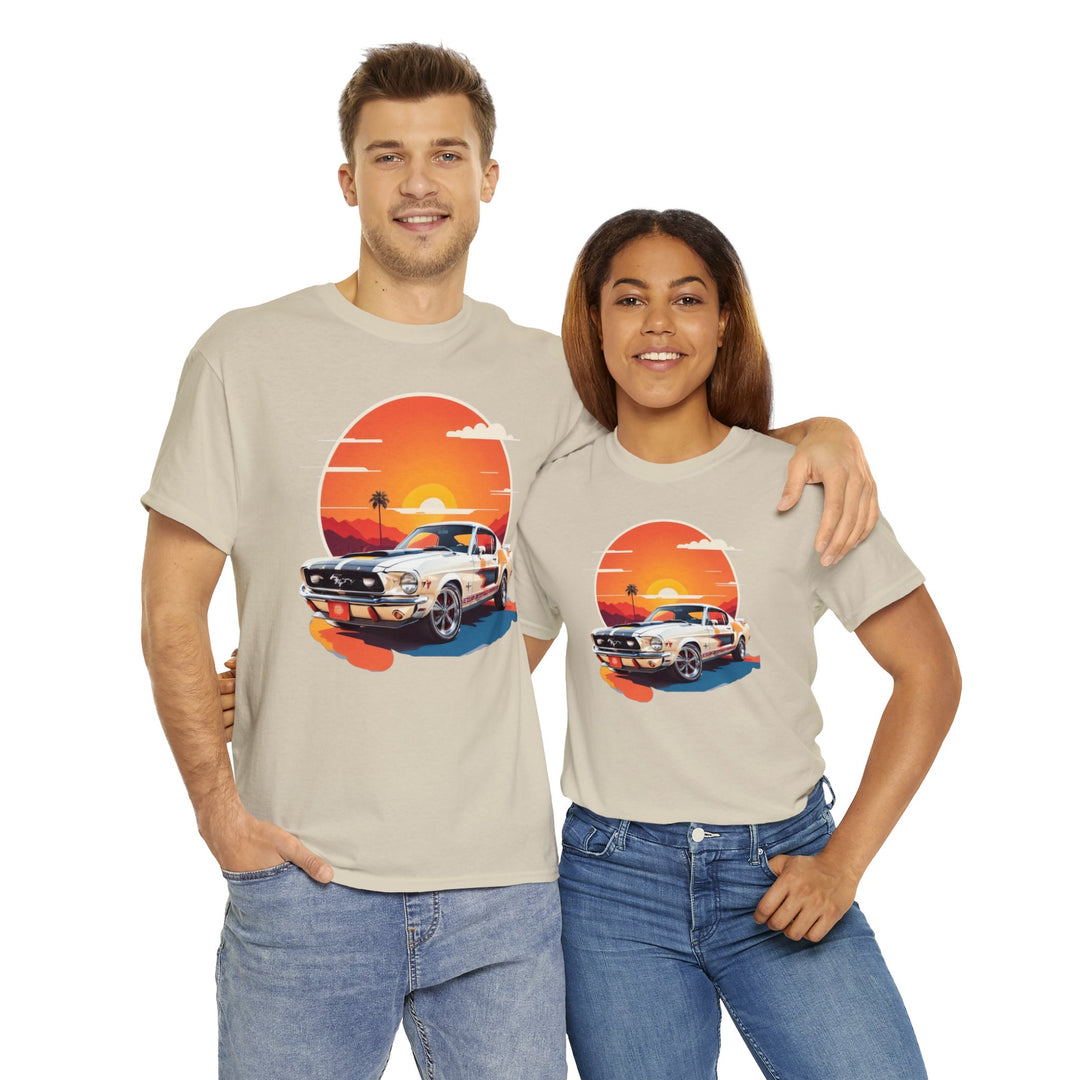 Sunset Muscle Car T-Shirt - Muscle Car Edition