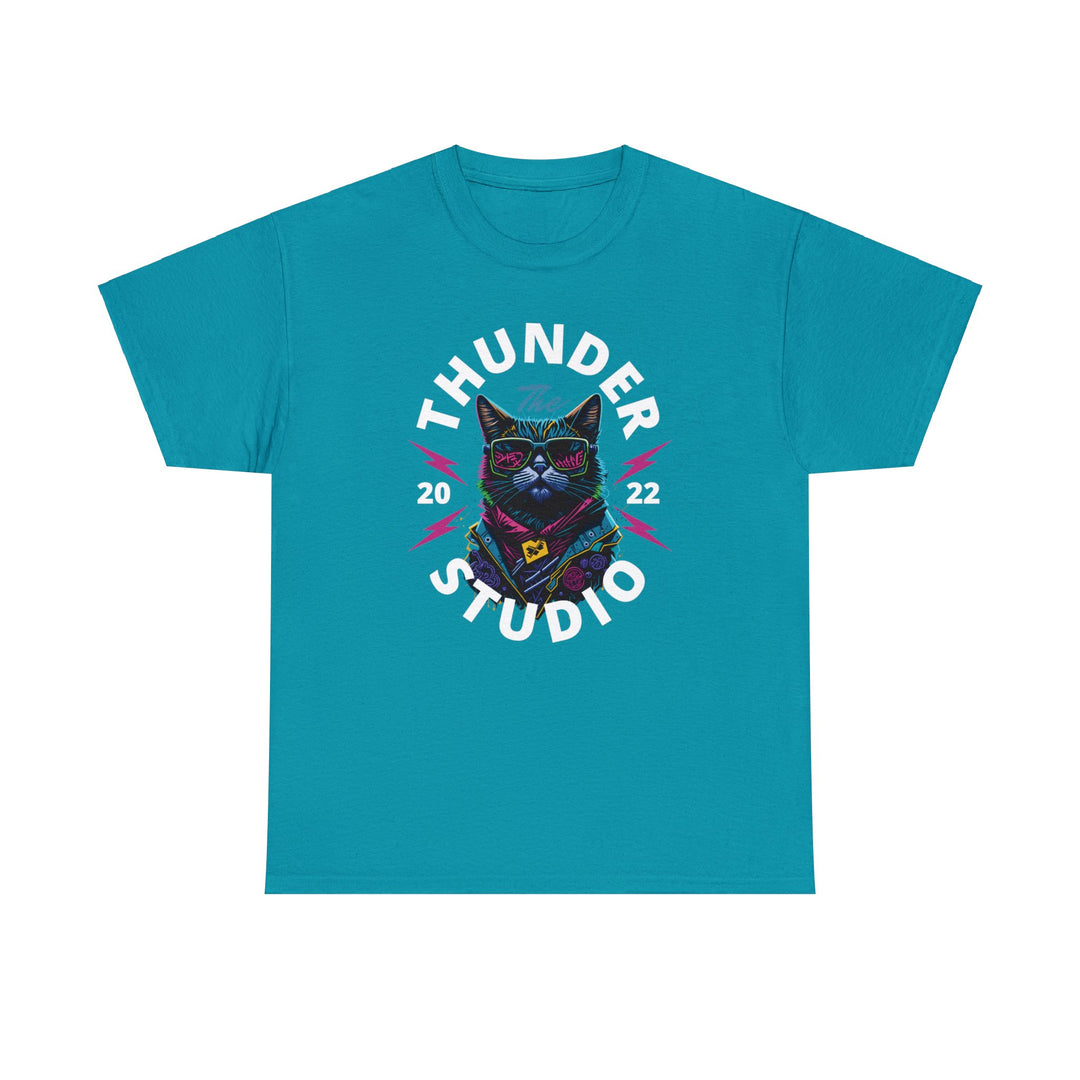 Thunder Studio Cat T-Shirt - DJ Cat Vibe