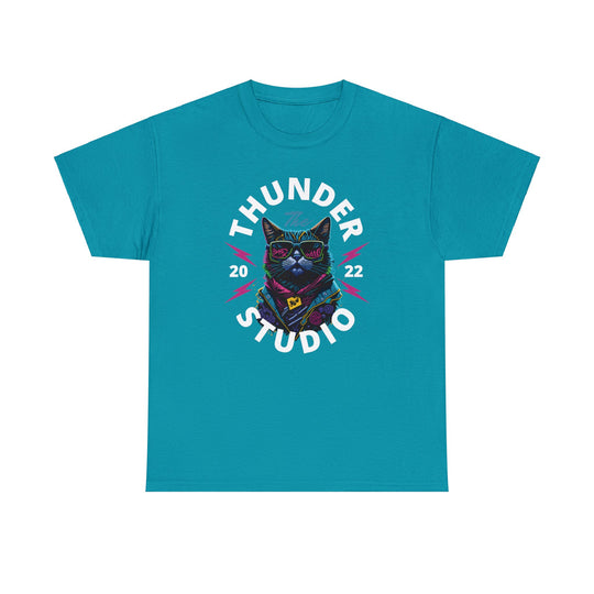 Thunder Studio Cat T-Shirt - DJ Cat Vibe