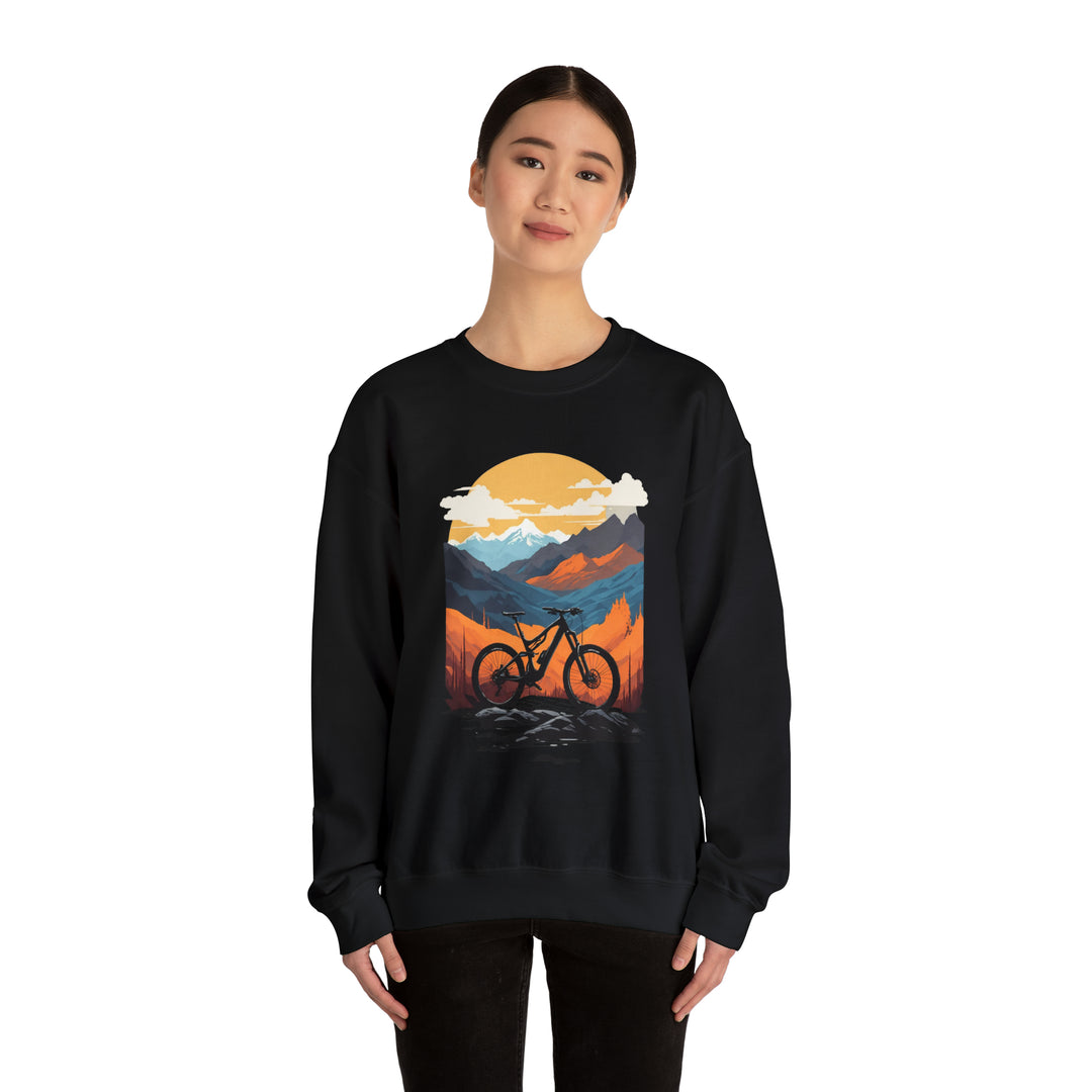 Mountain Bike Unisex Sweatshirt - Wave Fusions