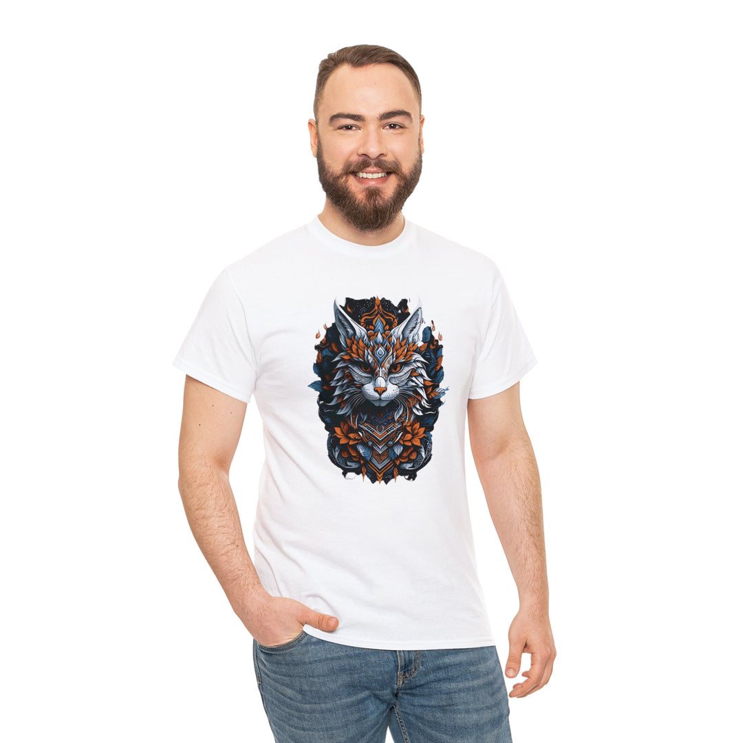 Tribal Majesty Cat Spirit T-shirt - Ancient Spirit Series