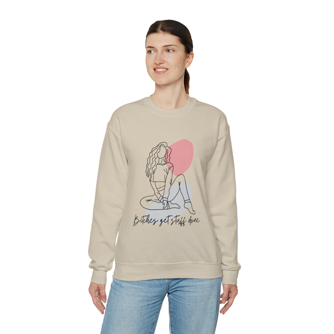 Line Art Unisex Heavy Blend™ Crewneck Sweatshirt - Wave Fusions