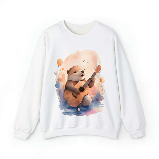 Hamster with Guitar Heavy Blend™ Crewneck Sweatshirt