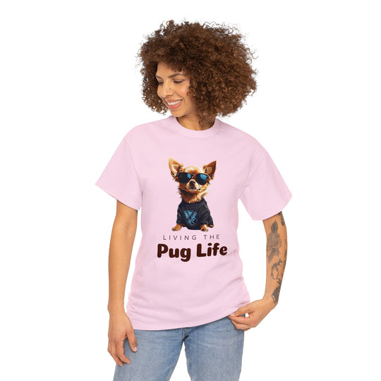 Pug Attitude T-shirt - Living The Pug Life