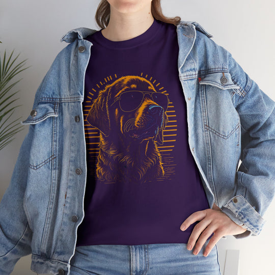 Golden Hour Sunglasses Dog T-shirt - Bask in Style