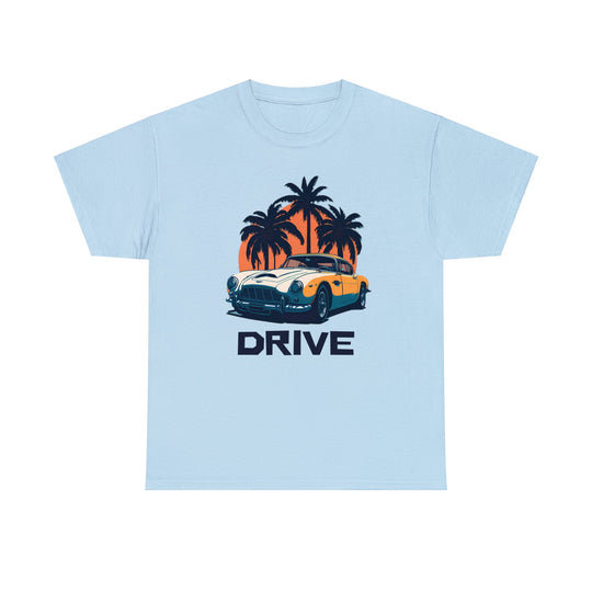 Drive in Paradise Classic Car Tropical T-shirt - Classic Sports Car Series