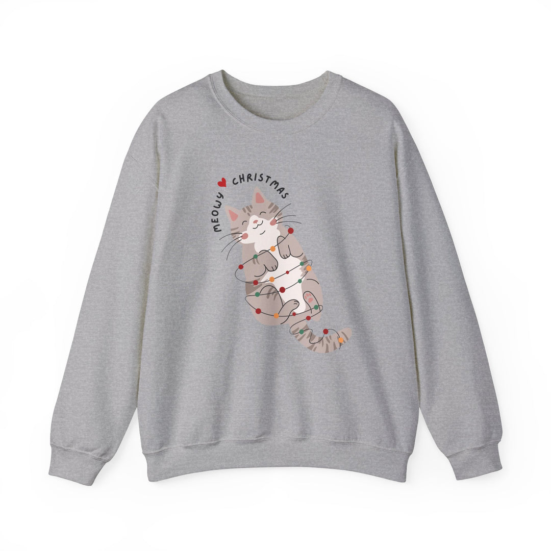 Meowy Christmas Unisex Sweatshirt - Wave Fusions