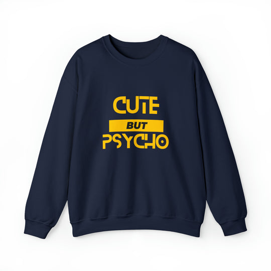 Cute But Psycho Unisex Heavy Blend™ Crewneck Sweatshirt - Wave Fusions