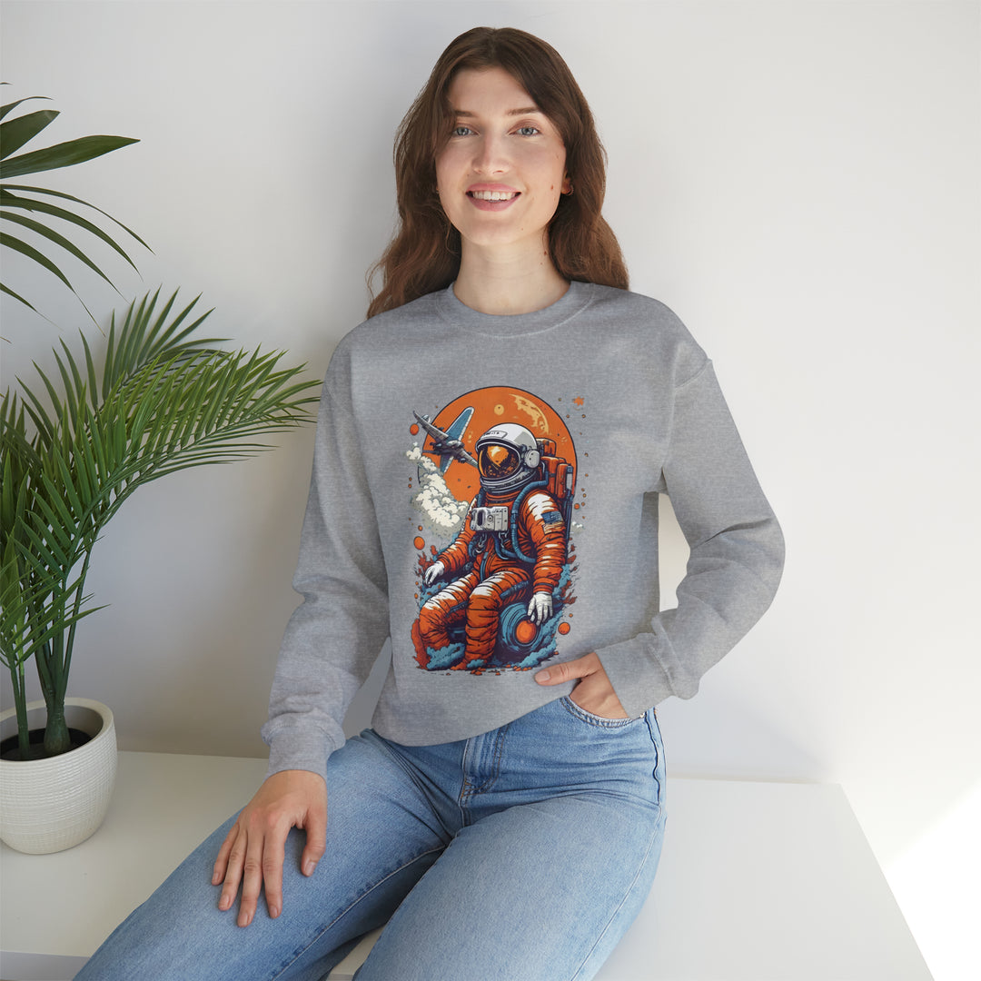 Retro Astronaut Unisex Sweatshirt - Wave Fusions