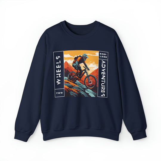 Two Wheels Endless Adventure Unisex Sweatshirt - Wave Fusions