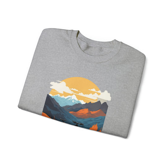 Mountain Bike Unisex Sweatshirt - Wave Fusions