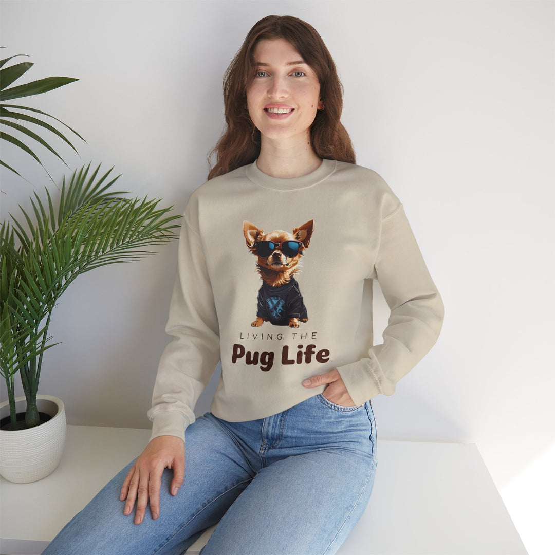 Pug Attitude Sweatshirt - Living The Pug Life