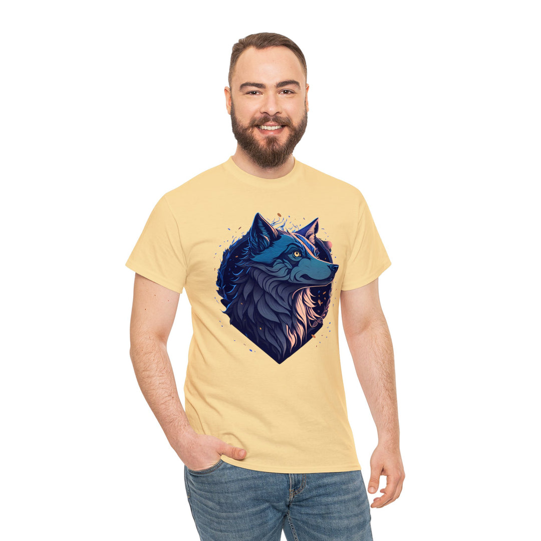 Lone Wolf Majesty T-shirt - Vibrant Wilderness