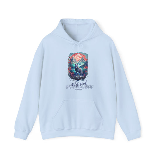 Wild Soul Endless Journey Hoodie - Mountain Wolf Spirit