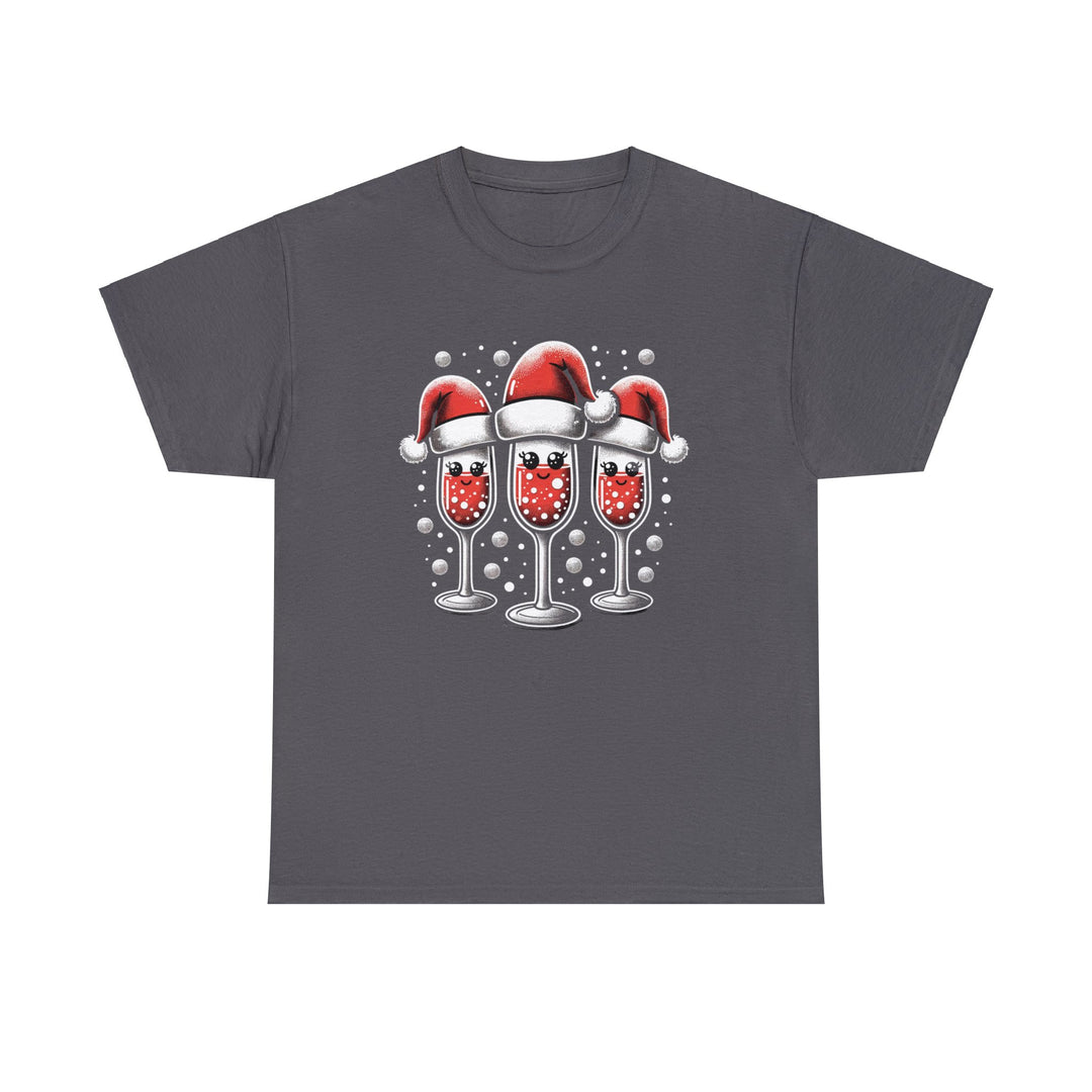 Santa's Toasty Cheers Unisex T Shirt - Wave Fusions