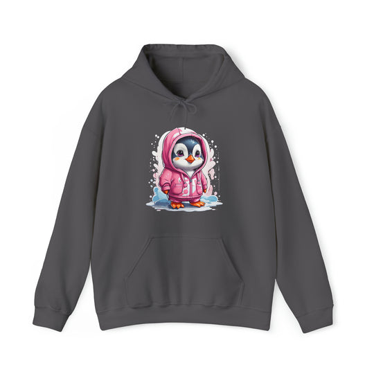 Penguin Unisex Heavy Blend™ Hooded Sweatshirt - Wave Fusions