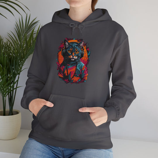 Rhythm and Purr Cat Hoodie - Tune In Style