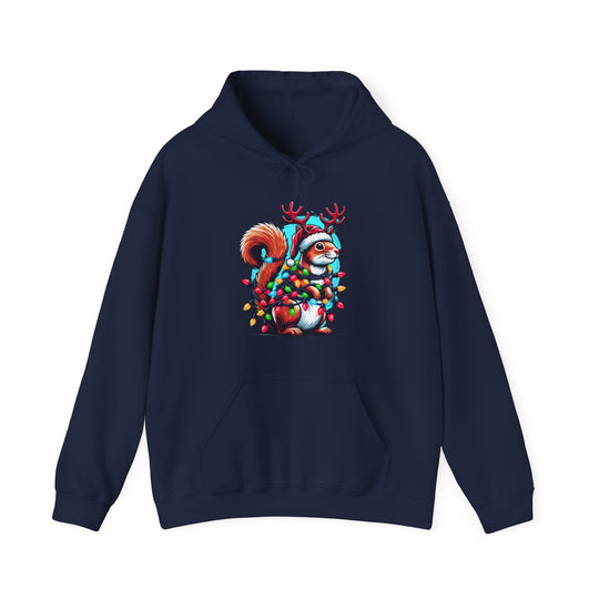 Christmas Squirrel Unisex Hoodie - Wave Fusions