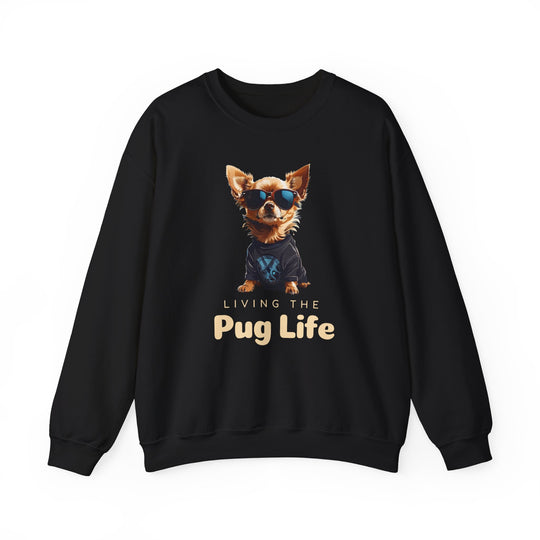 Pug Attitude Sweatshirt - Living The Pug Life