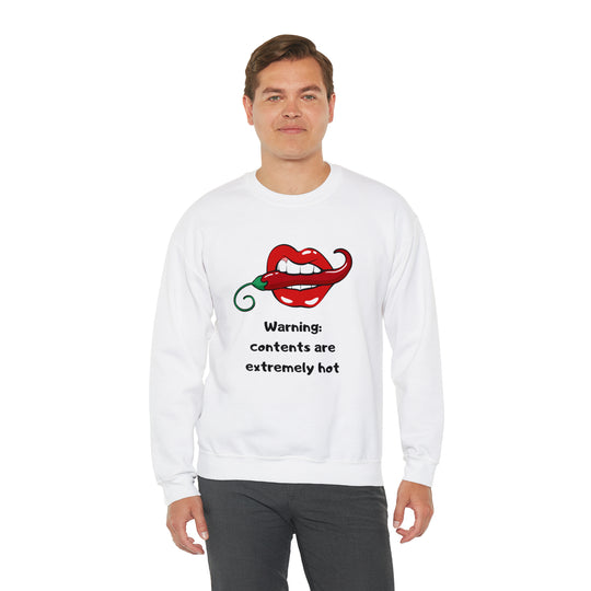 Warning Unisex Heavy Blend™ Crewneck Sweatshirt - Wave Fusions