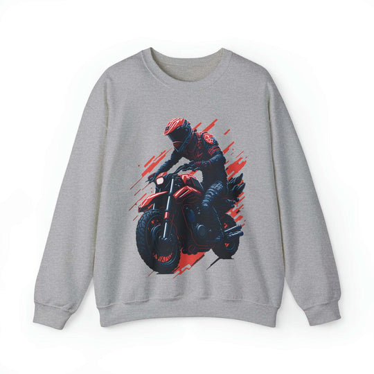 Biker Unisex Heavy Blend Crewneck Sweatshirt