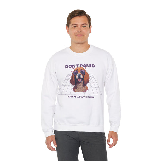 Don't Panic Just Follow The Flow Dog Sweatshirt - Chill Wear