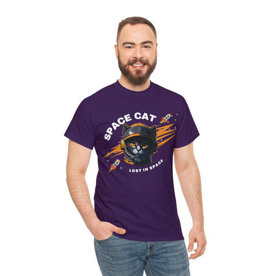 Space Cat Astronaut T-Shirt - Lost In Space