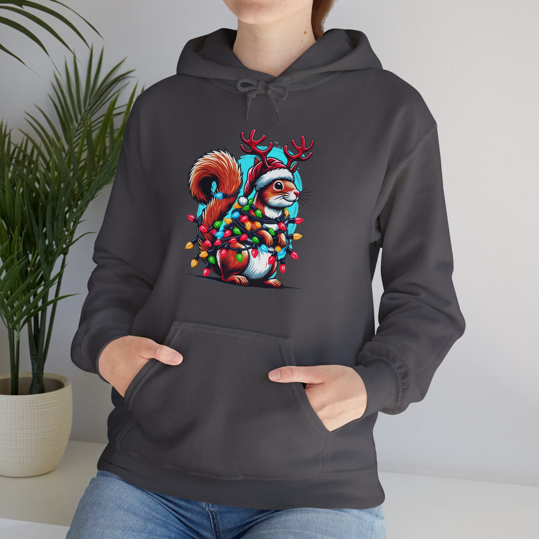 Christmas Squirrel Unisex Hoodie - Wave Fusions