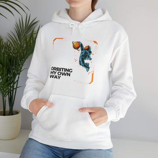 Orbiting My Own Way Unisex Hoodie - Wave Fusions