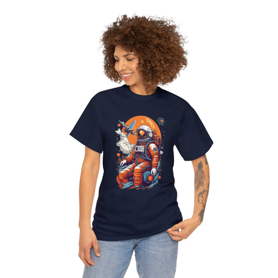 Retro Astronaut Unisex T Shirt - Wave Fusions