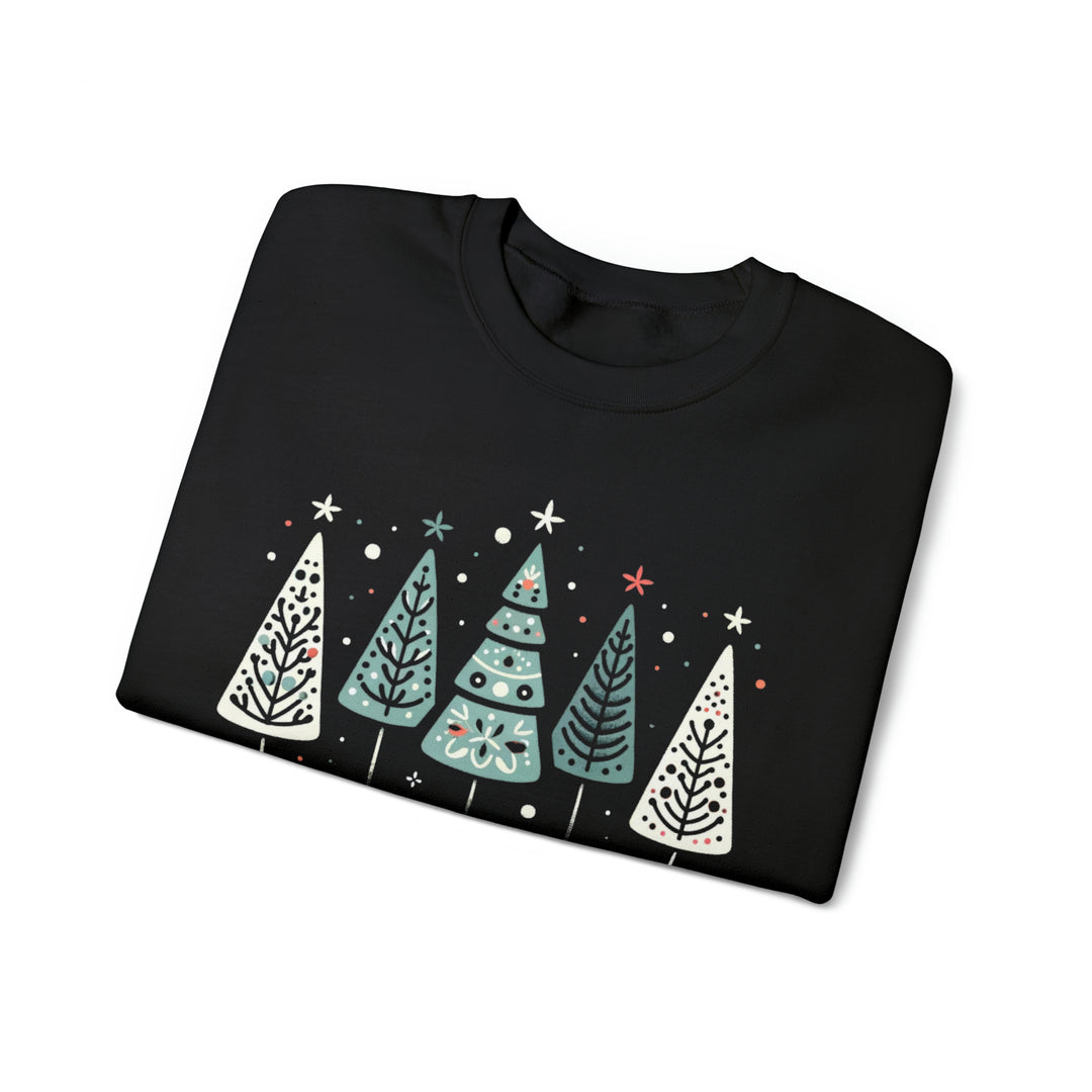 Folk Art Christmas Celebration Unisex Sweatshirt - Wave Fusions