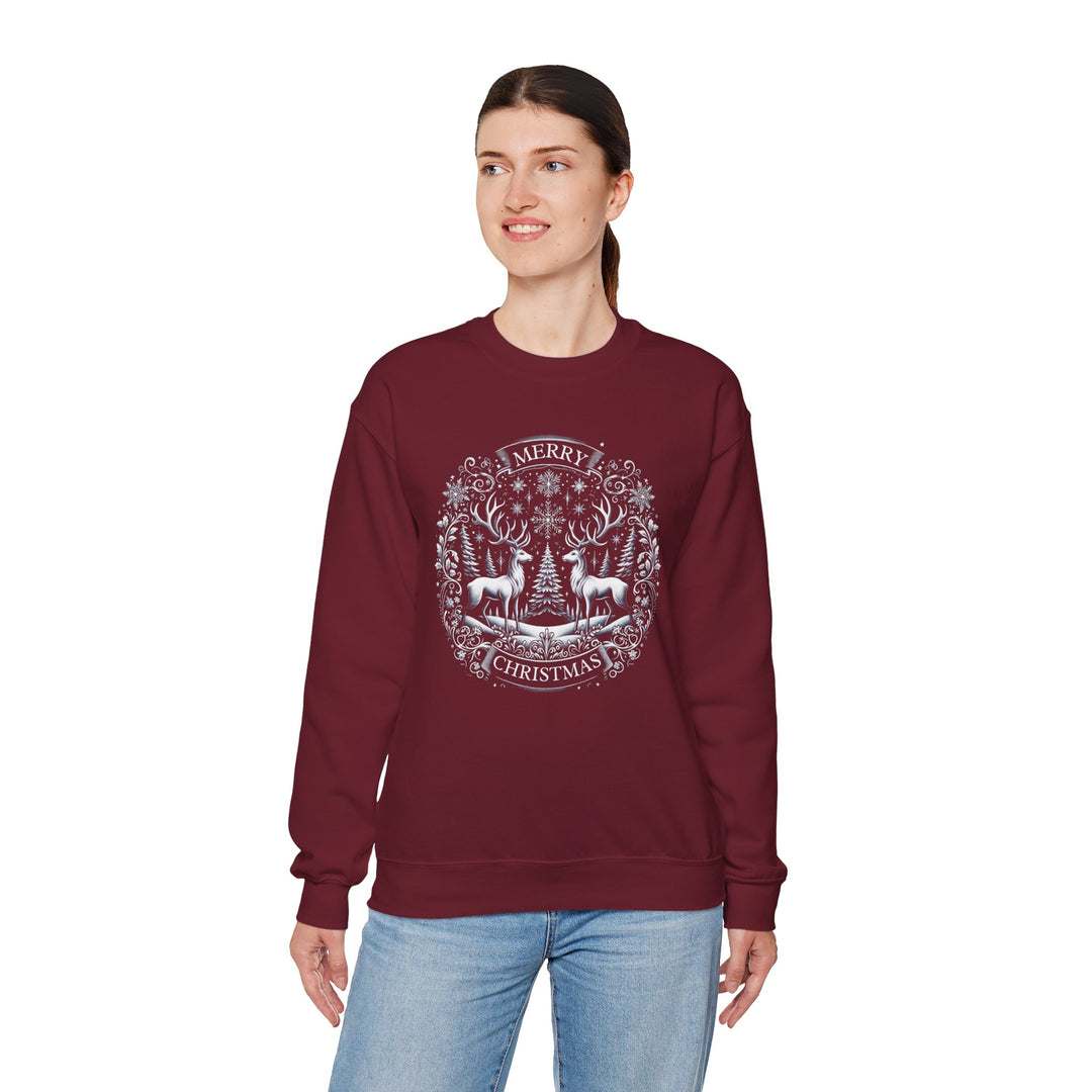 Woodland Reindeer Christmas Elegance Unisex Sweatshirt